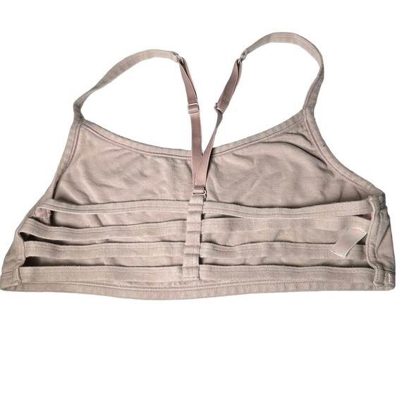 PINK Victoria’s Secret Cage Back Bralette Large Cream - Picture 3 of 9